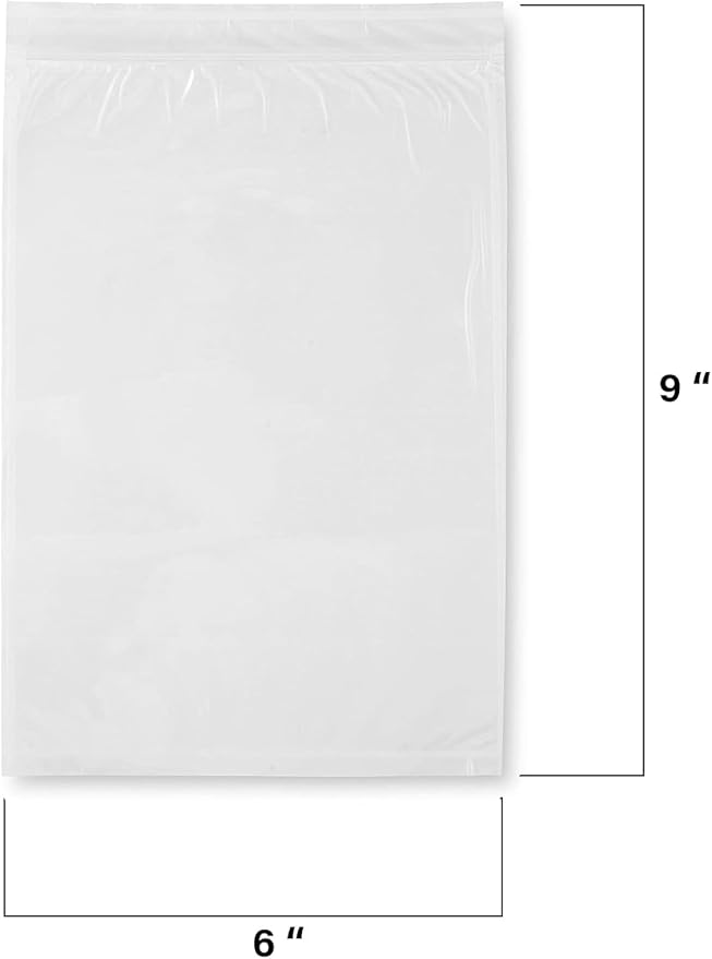 MT Products Clear Plastic Envelope Pouch 6" x 9" - Image 2