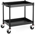 MightyHaul 18" Heavy-Duty Utility Cart with 2 Reversible Shelves, 1,200 lb Capacity, Heavy-Duty Casters for Industrial Use by StandSteady
