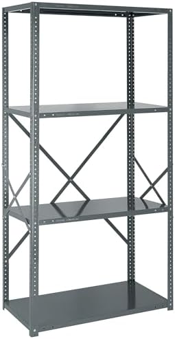 Quantum Storage Systems 75-1236-4 IRONMAN Solid Heavy Duty 4 Shelves 75" H x 36" W x 12" D by QuantumStorageSystems