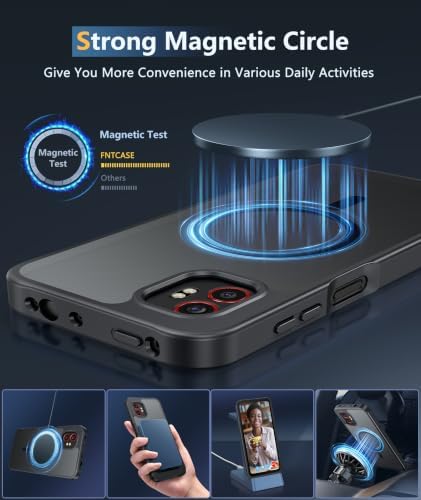 FNTCASE for Samsung Galaxy XCover7/6 Pro Case, Fit for Magsafe, Black - Image 3