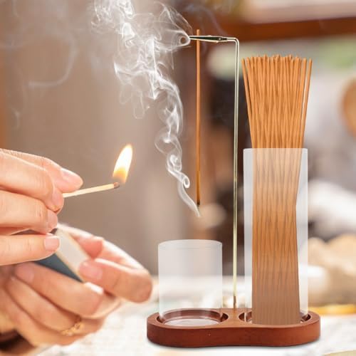 2 in 1 Glass Incense Holder, Incense Sticks Burner Holder with Storage - Image 4