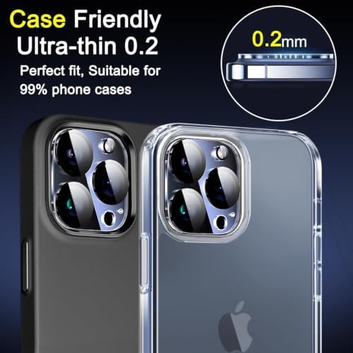 Ferilinso Camera Lens Protector for iPhone 14 Pro Max/15 Pro Max/14 15 Pro - Image 4
