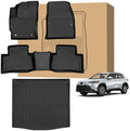 Peleus Floor Mats for Toyota Corolla Cross 2022-2025 2026 Fuel FWD & Hybrid AWD(Not for Fuel AWD) Floor mats,TPE All Weather Protection 2 Rows Cargo Liner for Toyota Corolla Cross by Unknown