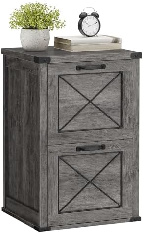 VASAGLE File Cabinet with 2 File Drawers, Printer Stand, Fit A4 Letter Size by VASAGLEbySONGMICSHOME