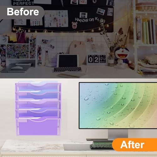 Kuntine.B Wall File Organizer Office Hanging Magazine Holder Wall File Organizer for Office Home - Image 3