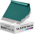 Fuxury 500 Pcs Poly Mailers 14.5x19", Bulk Shipping Bags for Clothing Green by Fuxury