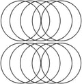 Nitrile Rubber O-Rings 290mm OD 282mm ID 4mm Width, Metric Sealing Gasket for Plumbing, Gas, Automotive and Faucet Repair, Pack of 10 by HUANLING