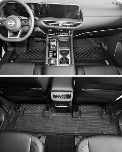 3W Floor Mats for Nissan Pathfinder 8seats 2022-2026,Infiniti QX60 7seats - Image 3