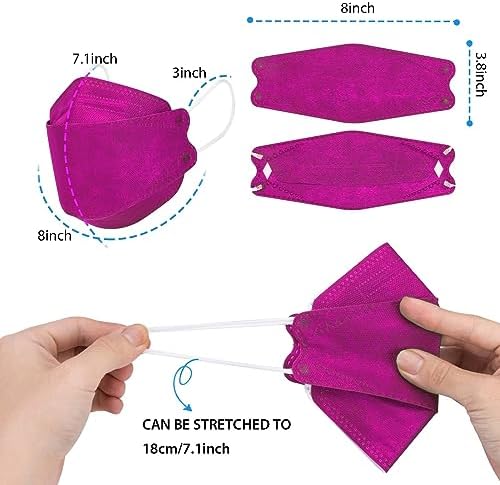Borje KN95 Face Masks 50 Pack,Breathable Comfortable and Disposable KN95 Mask,Masks for Adults - Image 5