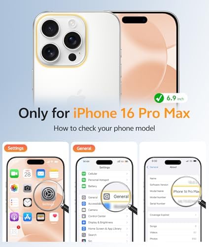 FNTCASE for iPhone 16 Pro Max Case, Fit for Magsafe, Glass Screen Protector - Image 2