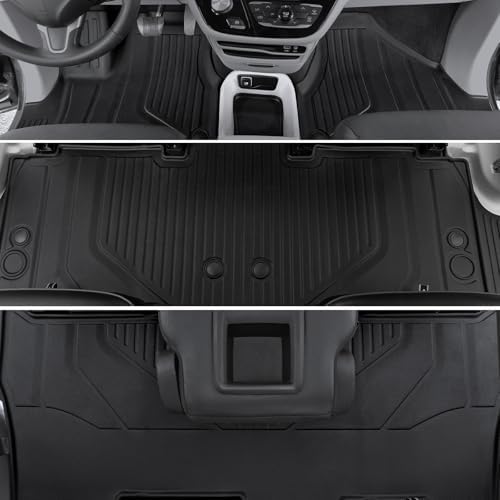 Floor Mats for 2017-2027 Chrysler Pacifica 7/8-Seats Accessories - Image 3