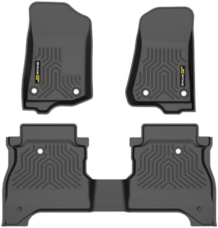 G-PLUS TPE Floor Mats 3PCS Fit Compatible with Jeep Gladiator 2020-2024 by G-PLUS