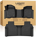 LASFIT Floor Mats 2019-2026 for Chevy Silverado/GMC Sierra 1500, 2020-2026 2500HD 3500HD, Crew Cab Only/Bench Seat (Only Fit with Rear Under-Seat Storage, But Not Fit 2nd Row Plastic Storage) by LASFIT