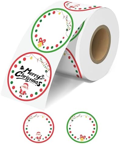 JOYIT 2'' Christmas Thermal Labels - 600pcs Thermal Printer Stickers by JOYIT