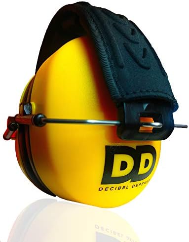 DECIBEL DEFENSE Ear Protection, 37 dB NRR Ear Muffs (SAFETY YELLOW) by DECIBELDEFENSE