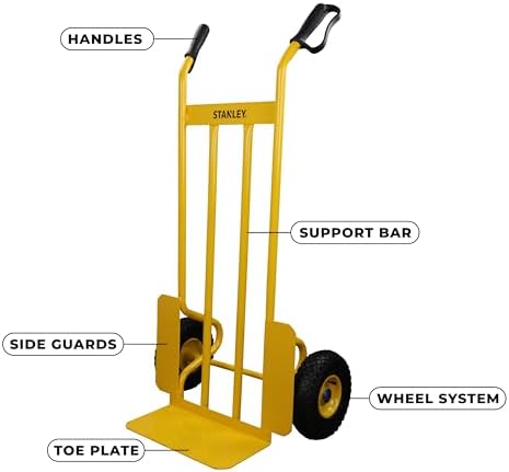 Stanley Steel Hand Truck-300KG, Yellow, SXWTC-HT526 - Image 4