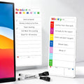 Office Supplies Desk Accessories 2pcs Computer Monitor Magnetic Memo Board by LightUpYourCreativity