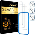 Ailun Screen Protector + Camera Lens Protector for iPhone 15 Plus, 3+3 Pack by Ailun