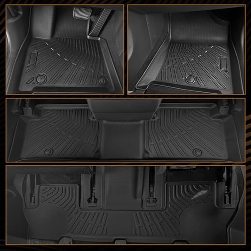Naibeve Floor Mats for 2015-2019 Ford Explorer 7 Seats 2nd Row Bench Seat - Image 4