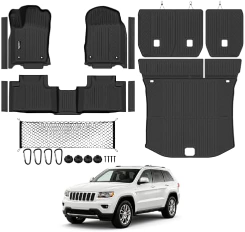 All Weather TPE Floor Mat Set for 2013-2015 Jeep Grand Cherokee by TongamaAllWeatherFloorMats