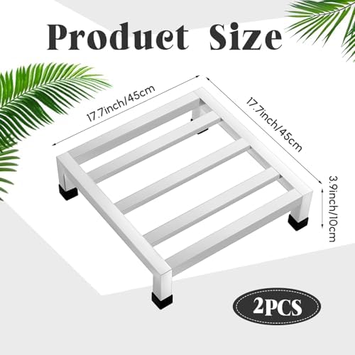 MorningRo 2 Pack Dunnage Rack 17.7" Long x 17.7" Wide, 3.9" Height - Image 3