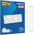 Redi-Tag Printable Address Labels, Customizable Stickers, 1" x 2-5/8", White, 750 Blank Mailing Labels for Inkjet and Laser Printers (1009573) by Redi-Tag
