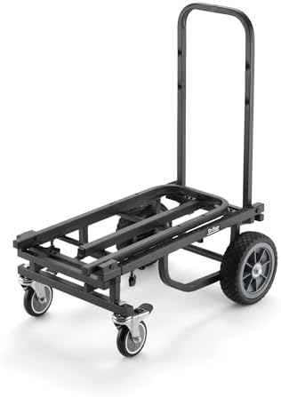 On-Stage UTC2200 Utility Cart (Rolling Dolly Handcart, Heavy-Duty Transportation, 485 Pound Weight Capacity, Load in and Load Out Equipment, Adjustable Length, Folding Handles, Locking Casters) - Image 2