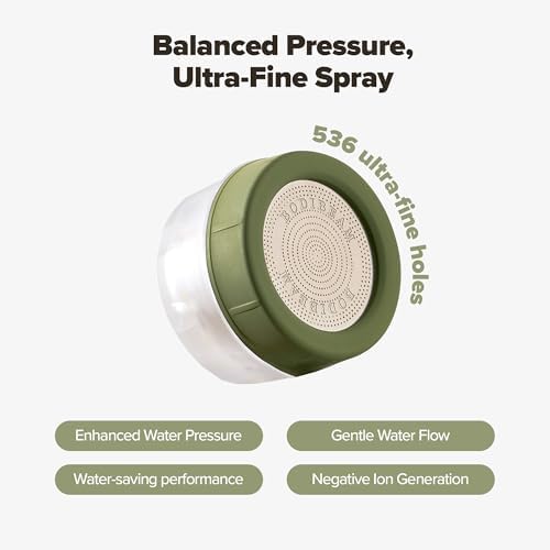 [6Months Set] Bathroom Sink Faucet Water Filter, Vitamin C Gel, Olive Green - Image 2