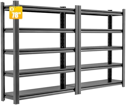 Garage Shelving, 36"W x 16"D x 72"H, Heavy Duty Metal Storage Shelves by HzdbhdGarageShelving