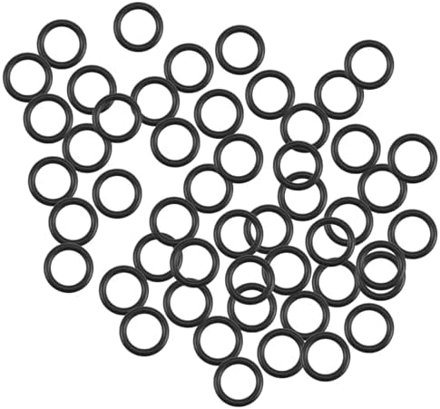 Nitrile Rubber O-Rings 10.7mm OD 7.1mm ID 1.8mm Width, Metric Sealing Gasket for Plumbing, Gas, Automotive and Faucet Repair, Pack of 50 by HUANLING
