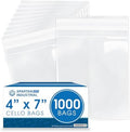 4" X 7" Self-Sealing Cellophane Bags (1000 Count) Clear Treat Bags by SpartanIndustrial