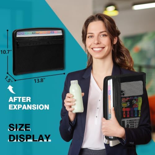 H4D Accordion File Organizer, 13 Pocket Expanding File Folder, Color Pocket - Image 6