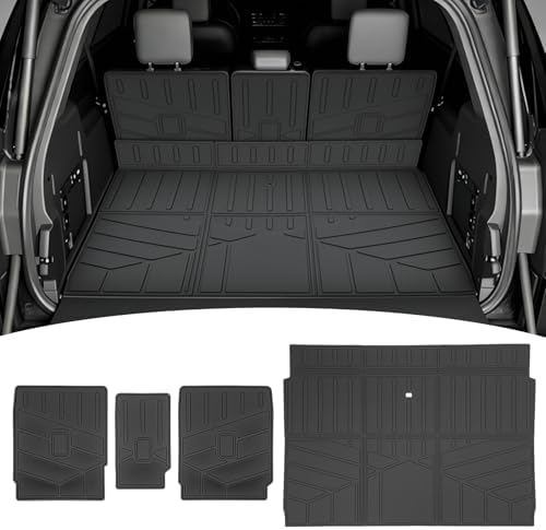 Cargo Liners for 2025 2026 Ford Expedition Max/Lincoln Navigator L Trunk Mat with Seat Back Cover Accessories, All Weather Rear Cargo Mat Backrest Protector(Only for Max & L Models) by Qyebbk
