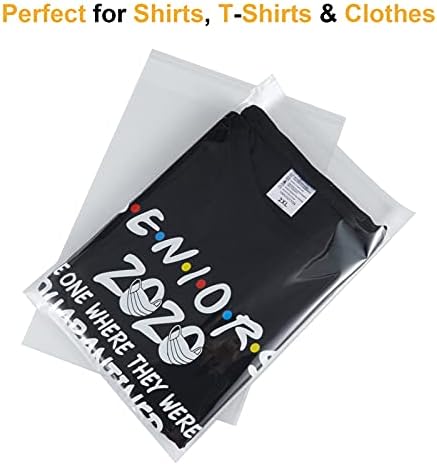 50pcs 12x16 Inch Resealable Poly Clear Bags for Packaging Clothing & T Shirts Self Sealing Bags - Image 4
