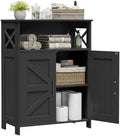 Homhedy Farmhouse Bathroom Storage Cabinet with Doors, Small Floor Cabinet by Homhedy