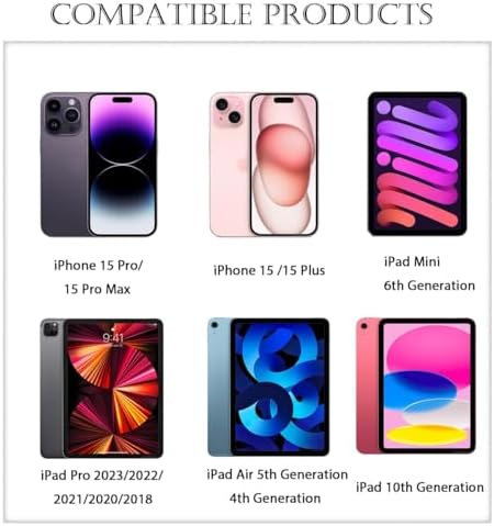 2-Pack 1.5FT Short Car Carplay Cable for iPhone 18 17 15 16 Duo/Air/ Pro Max, USB A to USB C for Carplay for iPhone USB Cord, Car Charger for iPhone 17 Air Charging Cable, iPad Pro, iPad Charger Cord - Image 2