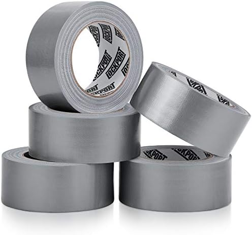 Lockport 5 Pack Duct Tape Heavy Duty Waterproof, Strong Adhesive Silver Duct Tape Bulk for Indoor Outdoor Repairs, Tear by Hand - 30 Yards x 2 Inch by Lockport