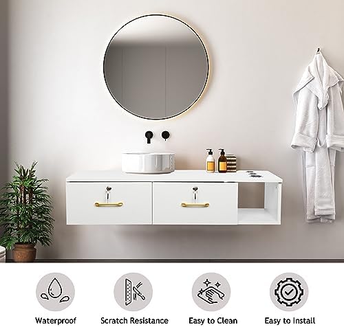 Winado Wall Mount Styling Salon Station for Hair Stylist, Salon Cabinet - Image 5