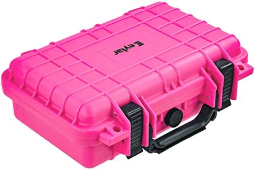 Eylar Protective Gear and Camera Hard Case Waterproof Dry Box with Foam 11.6 Inch 8.3 Inch 3.8 Inch (Pink) by Eylar