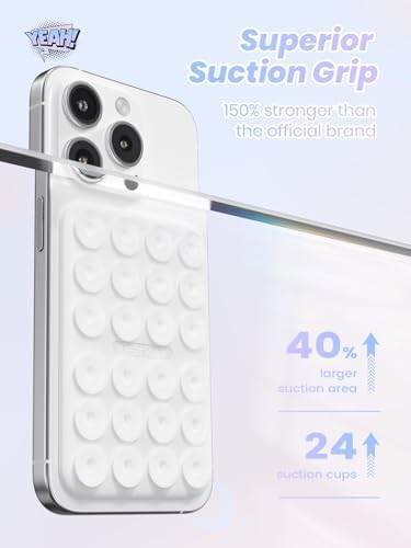 Klearlook Magnetic Suction Phone Mount for MagSafe Case, Classic White - Image 4