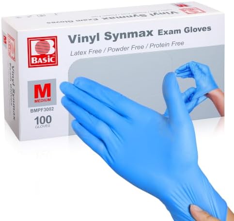 Disposable Medical Vinyl Exam Gloves Industrial Gloves - Latex-Free & Powder-Free by OHTRENDY