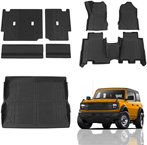 Floor Mats Compatible with 2021-2025 2026 Ford Bronco by Maxzina