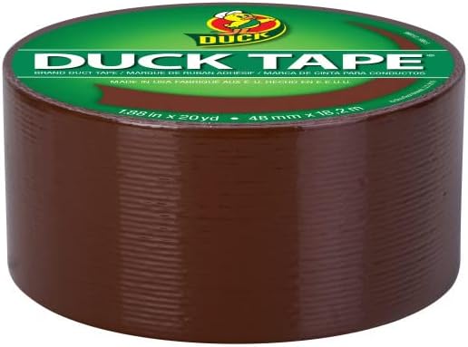 Duck Brand 1304965 Color Duct Tape, Brown, 1.88 Inches x 20 Yards Each Roll, 3 Rolls - Image 2