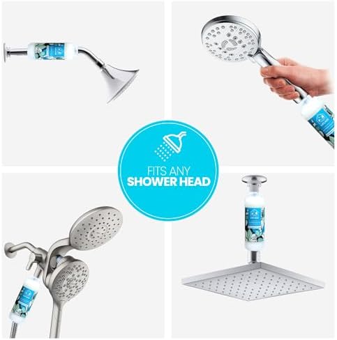 LIFLASH Vitamin C Shower Filter for Hard Water, Aromatherapy Softener Purifier, Help with Softer Skin and Hair Enhancement, for Universal Output Showerhead, Easy Installation (MORNING IN BALI) - Image 6