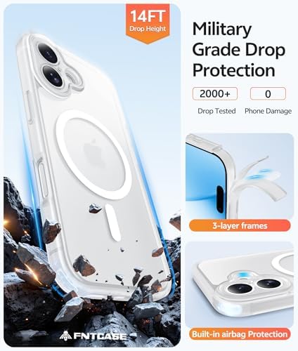 FNTCASE for iPhone 17 Case, Compatible with Magsafe, Glass Screen Protector - Image 5