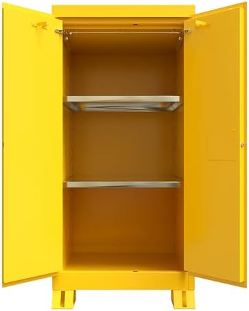 Justrite Reinforced Steel Outdoor Flammable Liquid Storage Cabinet - Image 5
