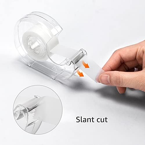 Amazon Basics Invisible Matte Finish Tape Dispenser with Refill Rolls for Labeling, 3/4" x 650" (18 yds), 6-Pack - Image 3
