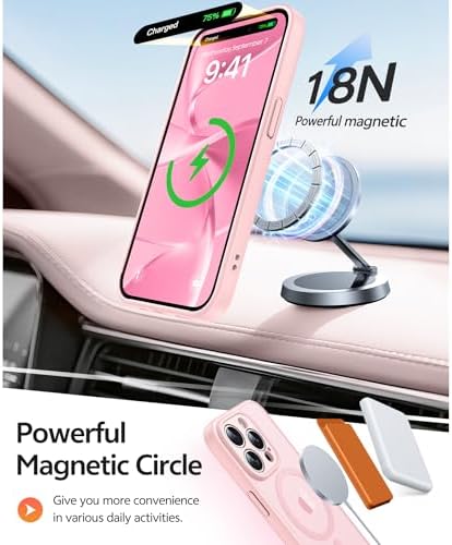 FNTCASE for iPhone 15 Pro Max Case, Fit for Magsafe, Glass Screen Protector - Image 3