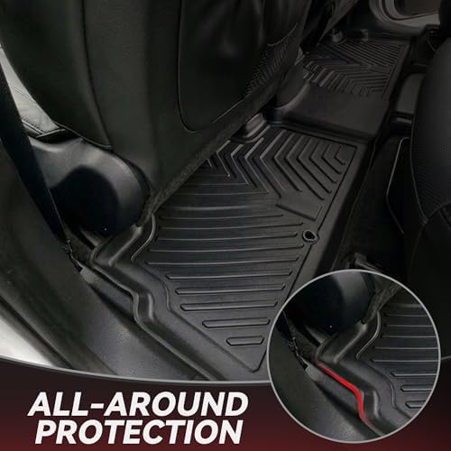 YITAMOTOR Floor Mats for Kia Telluride All Weather 2025-2020 7 or 8 Seater - Image 4