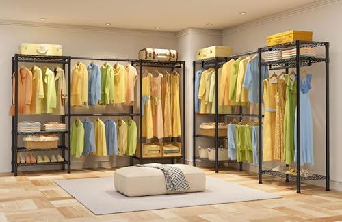 SEMHOR E06 Expandable Heavy Duty Clothes Rack for Reach-in Closet - Image 5